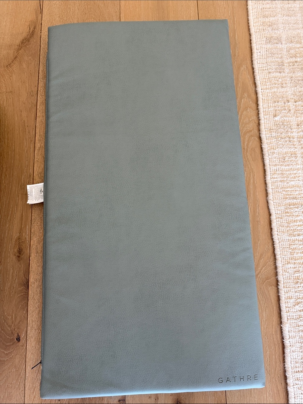 Gathre Slate Blue Leather Mattress Cover - Home Bedding